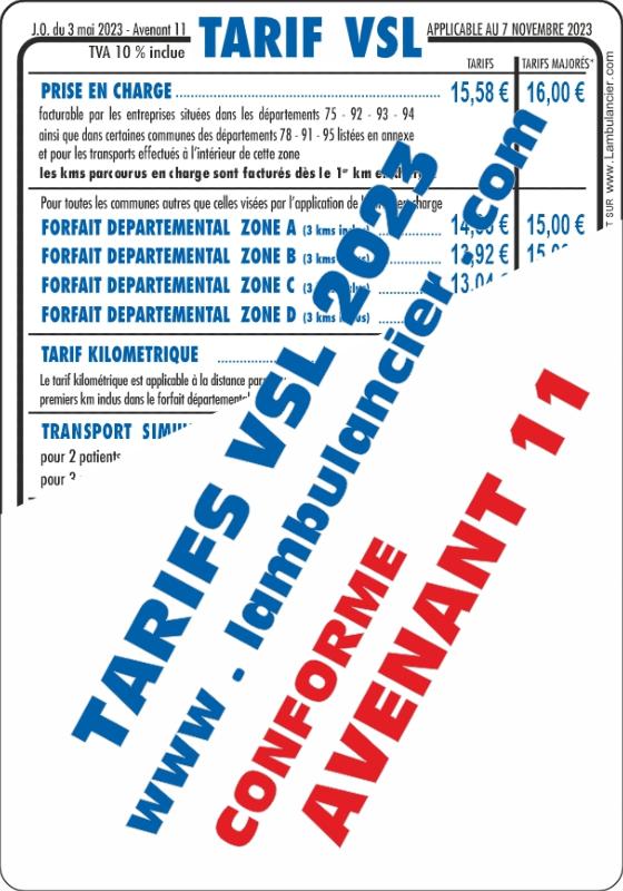 TARIF VSL 2023